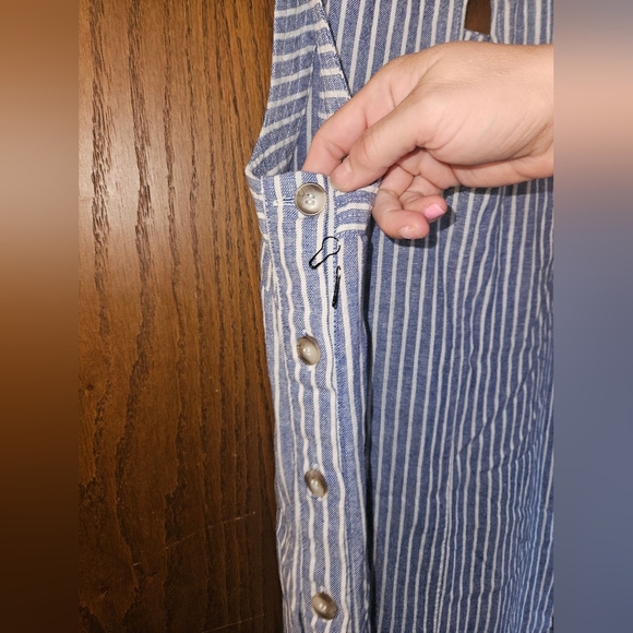 For Cynthia Linen Blend Shift Dress Size Medium - Picture 5 of 7